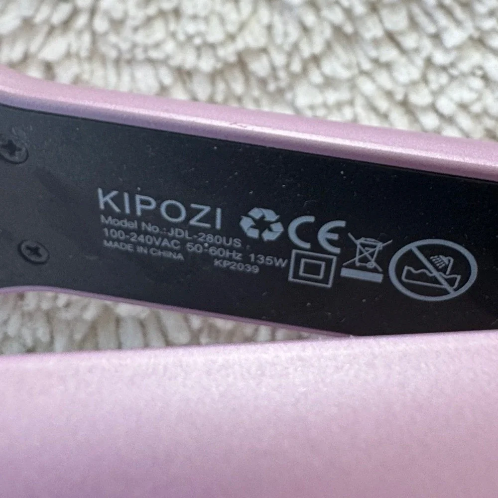 KIPOZI 3 Barrel Hair Waver Pink Ceramic Beach Waves Curler JDL-280US